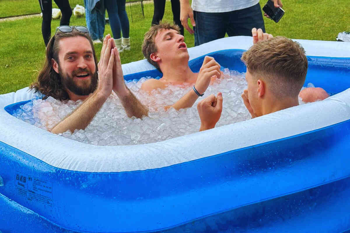 Bain de glaçons